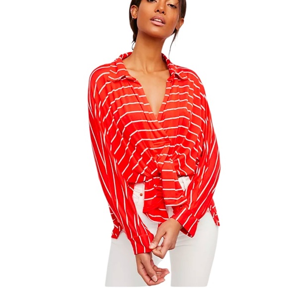 Free People We The Free Can’t Fool Me Stripped Tee - Picture 3 of 14